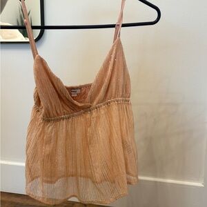 Elegant Peach Strappy Camisole